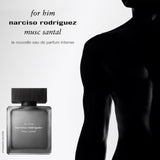 <strong> NARCISO RODRIGUEZ <br> FOR HIM MUSC SANTAL </strong><br> Eau de Parfum Intense